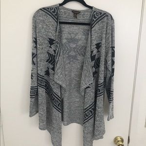 Black and Gray Southwestern Style Cardigan